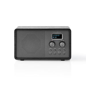 Nedis DAB+ Radio | Tafelmodel | DAB+ / FM | 1.3 " | 4.5 W | Wekker | Zwart | 1 stuks - RDDB5110BK - RDDB5110BK