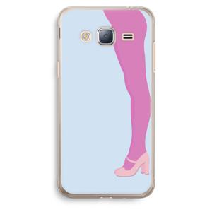Pink panty: Samsung Galaxy J3 (2016) Transparant Hoesje