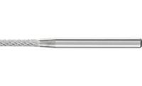 PFERD 21201143 Freesstift Cilinder Lengte 40 mm Afmeting, Ø 2 mm Werklengte 10 mm Schachtdiameter 3 mm