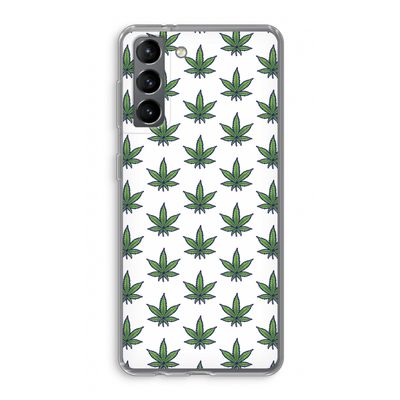 Weed: Samsung Galaxy S21 Transparant Hoesje