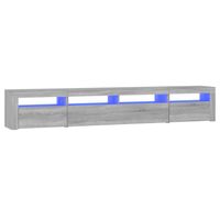 vidaXL Tv-meubel met LED-verlichting 240x35x40 cm grijs sonoma eiken