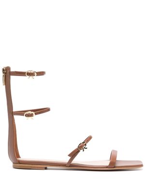 Gianvito Rossi sandales Downtown en cuir - Marron