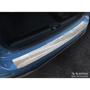 RVS Bumper beschermer passend voor Fiat Panda III Cross 2020- incl. Hybrid 'Ribs' AV235901