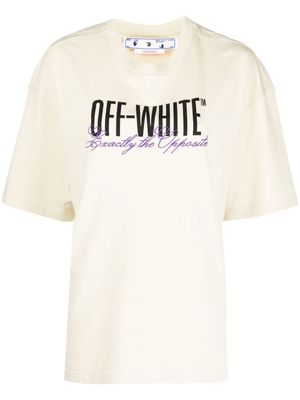 Off-White t-shirt à logo imprimé - Tons neutres