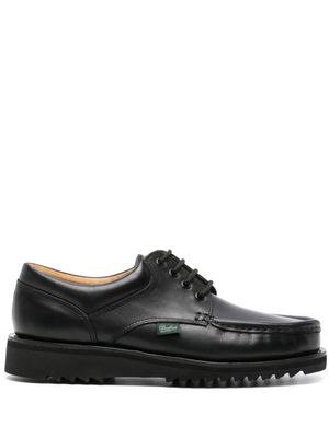 Paraboot chaussures bateau Thiers en cuir verni - Noir
