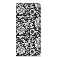 Nokia G50 Smart Cover Black Flowers