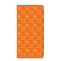 Samsung Galaxy S20 FE Hoesje met Magneet Batik Oranje