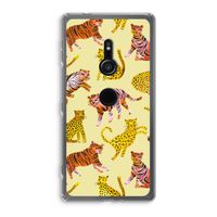 Cute Tigers and Leopards: Sony Xperia XZ2 Transparant Hoesje