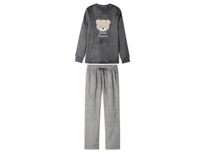 esmara Pluchen dames pyjama (Grijs, M (40/42))
