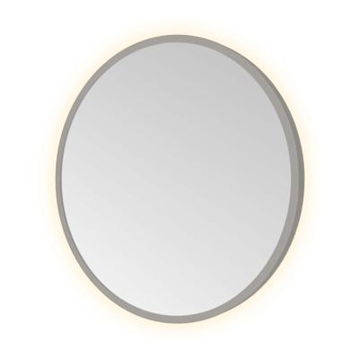 Spiegel Hotbath &MORE 40x40 cm LED-Verlichting Rond Geborsteld Gunmetal