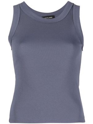 STYLAND débardeur en coton biologique - Bleu