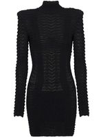 Balmain robe courte à manches longues - Noir - thumbnail