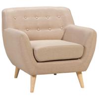 Beliani MOTALA - Fauteuil-Beige-Polyester - thumbnail