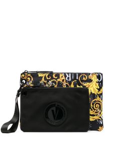 Versace Jeans Couture pochette à logo imprimé - Noir