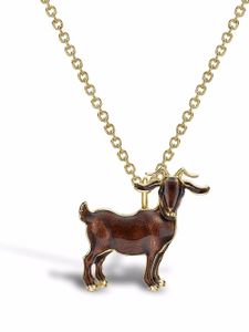 Pragnell collier Zodiac Goat en or 18ct à pendentif