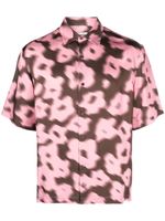 SANDRO floral-print short-sleeve shirt - Rose - thumbnail