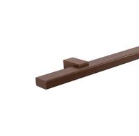 Rechthoekige trapleuning brons 40x20 mm - per meter