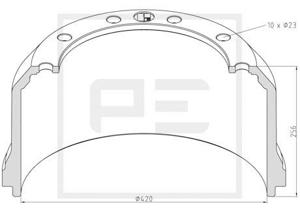 Pe Automotive Remtrommel 066.438-00A