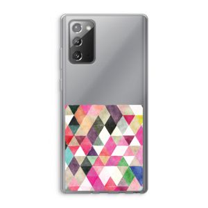 Gekleurde driehoekjes: Samsung Galaxy Note 20 / Note 20 5G Transparant Hoesje
