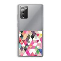 Gekleurde driehoekjes: Samsung Galaxy Note 20 / Note 20 5G Transparant Hoesje