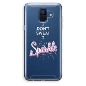 Sparkle quote: Samsung Galaxy A6 (2018) Transparant Hoesje