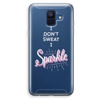 Sparkle quote: Samsung Galaxy A6 (2018) Transparant Hoesje