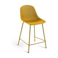 Kave Home Quinby barkruk H65 cm Geel