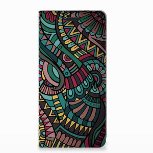 Nokia 3.1 (2018) Hoesje met Magneet Aztec