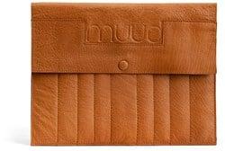 MUUD Oslo XL Whisky - Handgemaakt leren etuit voor sokkennaalden en verwisselbare breinaalden 22x28cm