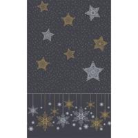 Duni tafelkleed snowstars black 138x220 cm