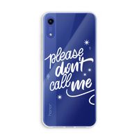 Don't call: Honor Play 8A Transparant Hoesje