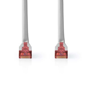 CAT6-kabel | RJ45 Male | RJ45 Male | SF/UTP | 5.00 m | Rond | PVC | Grijs | Label