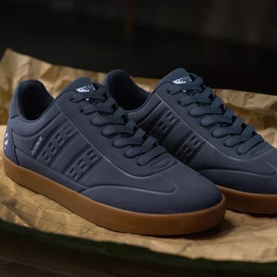 Heren Sneaker Platinum One | Middenblauw/Gum Heren Sneaker Platinum One | Middenblauw/Gum