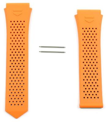 Horlogeband Smartwatch Tag Heuer FT6217 Rubber Oranje 22mm