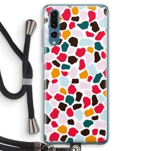 Colored Giraffe: Huawei P20 Pro Transparant Hoesje met koord