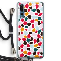 Colored Giraffe: Huawei P20 Pro Transparant Hoesje met koord