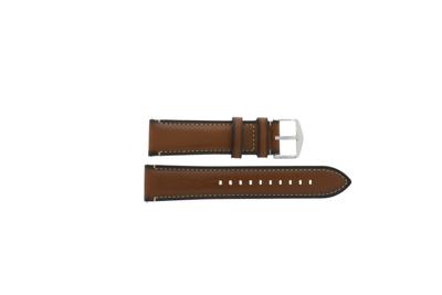 Horlogeband Fossil FS5210 Leder Bruin 22mm