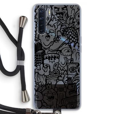 Vexx Black Mixtape: Oppo A91 Transparant Hoesje met koord
