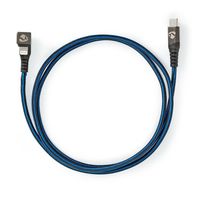 Data- en oplaadkabel | USB-C- Male naar Apple Lightning 8-pins Male | Gaming connector 180° | 2,