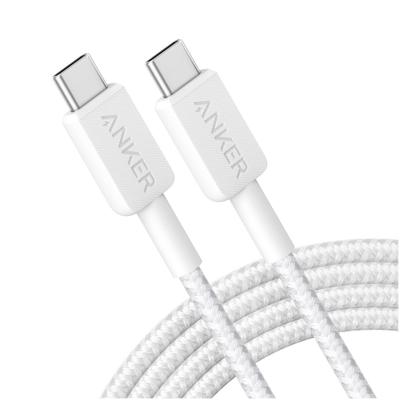 Anker 322 USB-C to USB-C Cable Nylon 1.8M 60W Oplader Wit