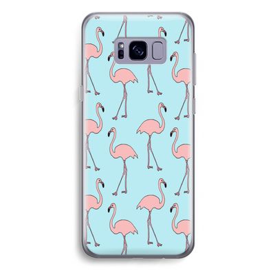Anything Flamingoes: Samsung Galaxy S8 Plus Transparant Hoesje