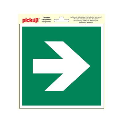 Deco picto vluchtweg pijl rechts - Pickup