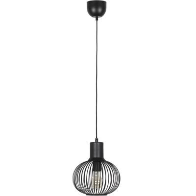 LED Hanglamp - Hangverlichting - Trion Alia - E27 Fitting - 1-lichts - Rond - Mat Zwart - Metaal