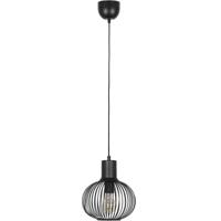 LED Hanglamp - Hangverlichting - Trion Alia - E27 Fitting - 1-lichts - Rond - Mat Zwart - Metaal