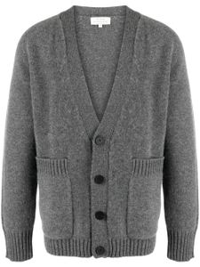 Studio Nicholson cardigan en laine à col v - Gris