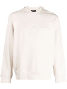 Emporio Armani sweat en coton à logo embossé - Tons neutres