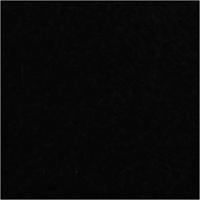 Creativ Company Fleece, l: 125 cm, b: 150 cm, 200 gr, zwart, 1 stuk