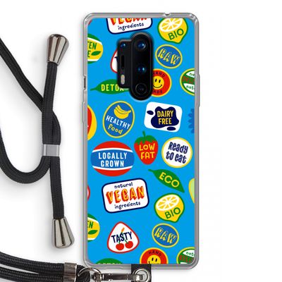 Fruitsticker: OnePlus 8 Pro Transparant Hoesje met koord