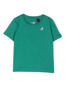 K Way Kids t-shirt en coton à patch logo - Vert