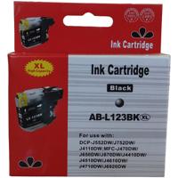 Huismerk Brother LC-123BK cartridge zwart